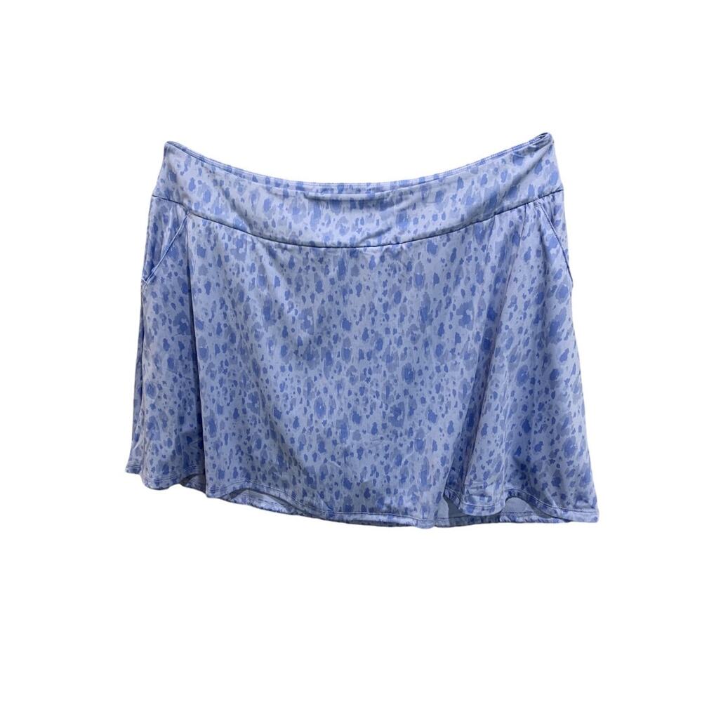 XL Adidas Womens New Print Blue Fusion Golf Skort HT1278